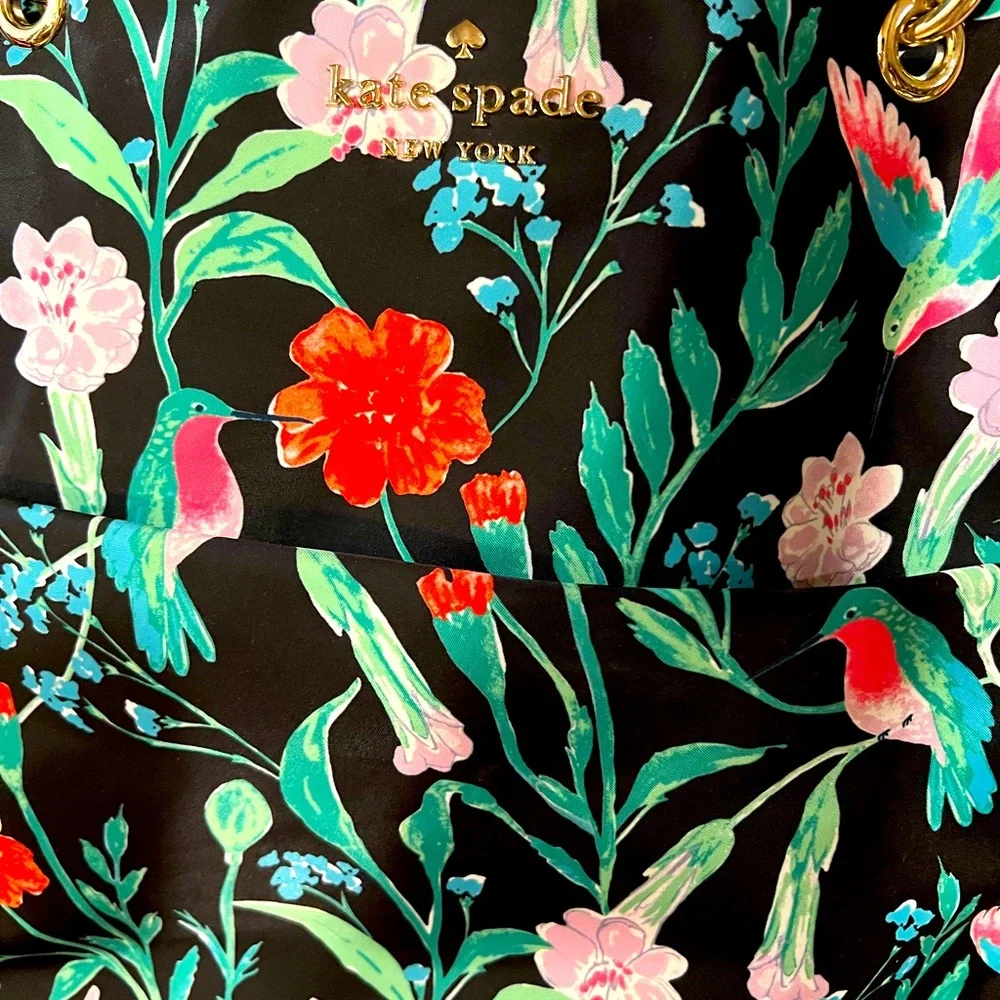 Floral Black Baby Bag - Picture 6 of 7